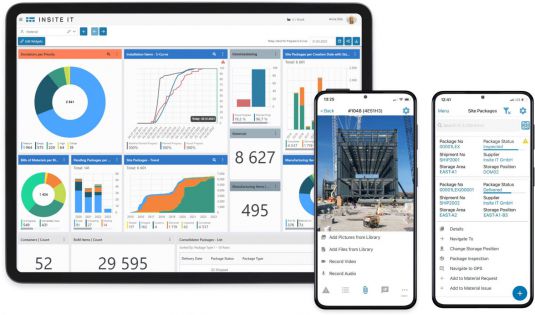 Insite LMS on tablet and smartphones.