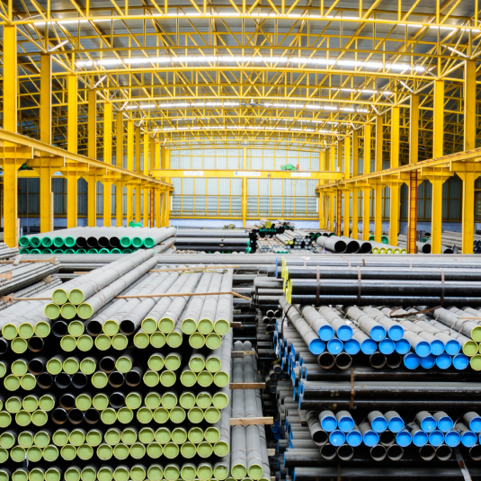 Warehouse with piping